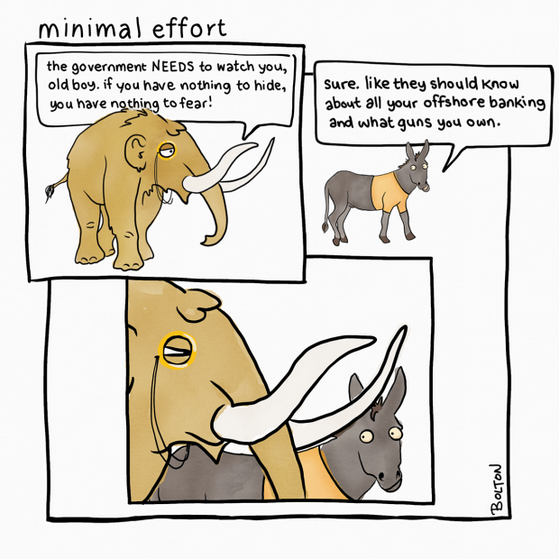 minimal effort. WHERE MY GUNS AT? 9 July2018 - a webcomic by Rachael Bolton