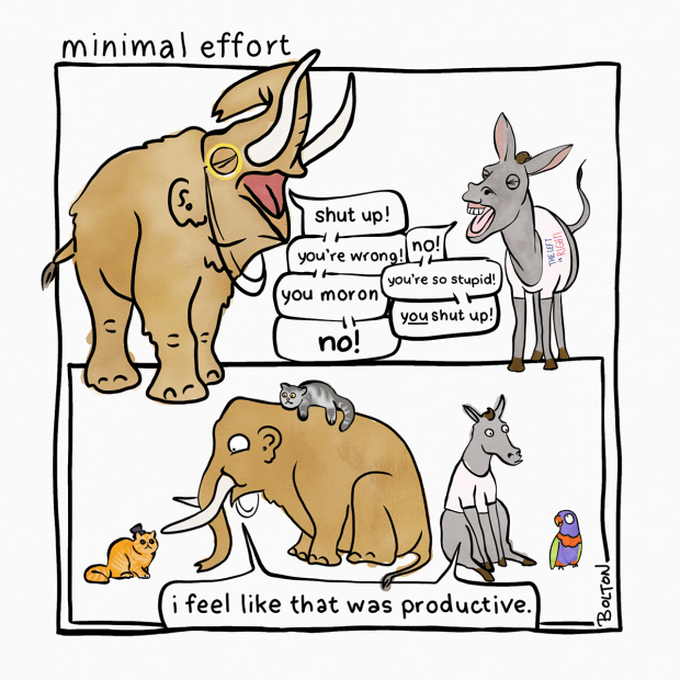 minimal effort. PUBLIC DISCOURSE. 16 July 2018